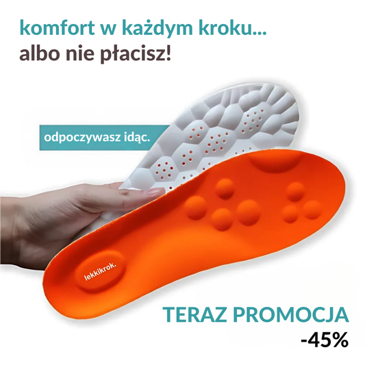 LekkiKrok | Wkładki masujące, które eliminują ból stóp